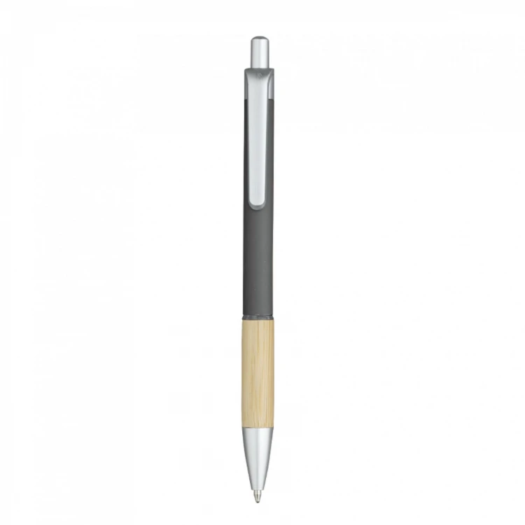 Custom eco wooden pen with rubber grip