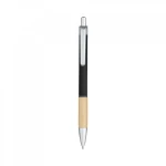 Custom eco wooden pen with rubber grip