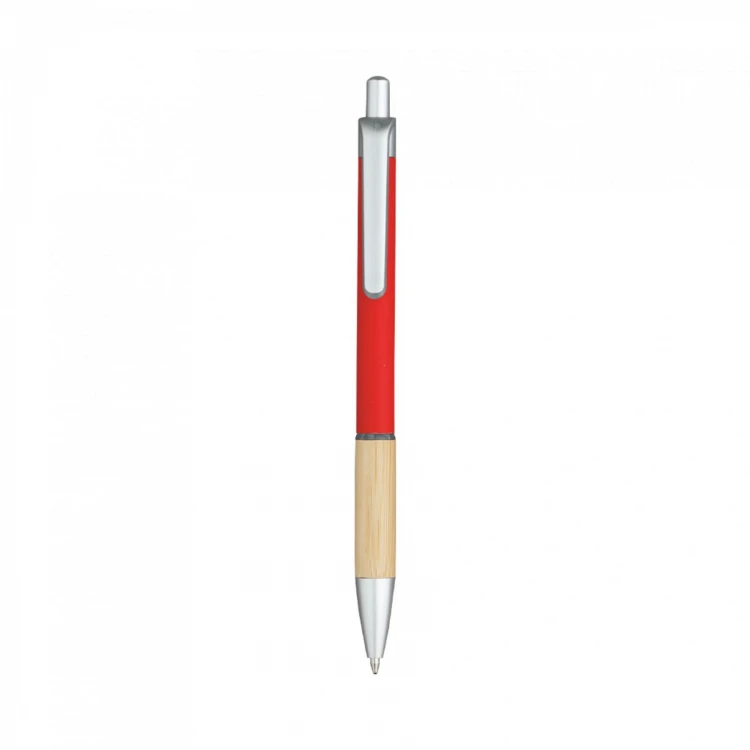 Custom eco wooden pen with rubber grip