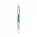 Custom eco wooden pen with rubber grip
