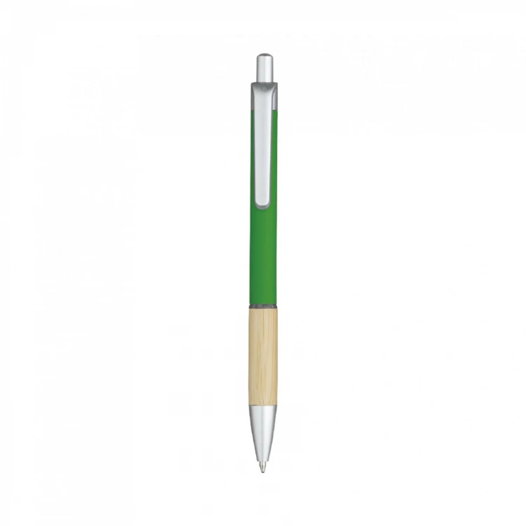 Custom eco wooden pen with rubber grip