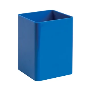 Portapenne da scrivania quadrato, in plastica