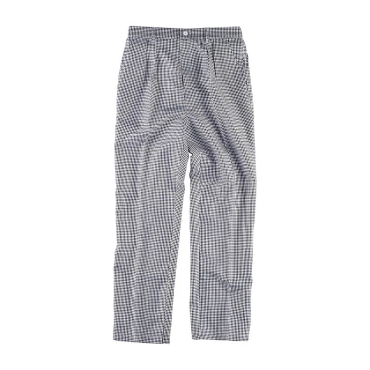 Pantalone cuoco WORKTEAM mod. Quadrettato a fondo dritto, colori in assortimento, da personalizzare con logo