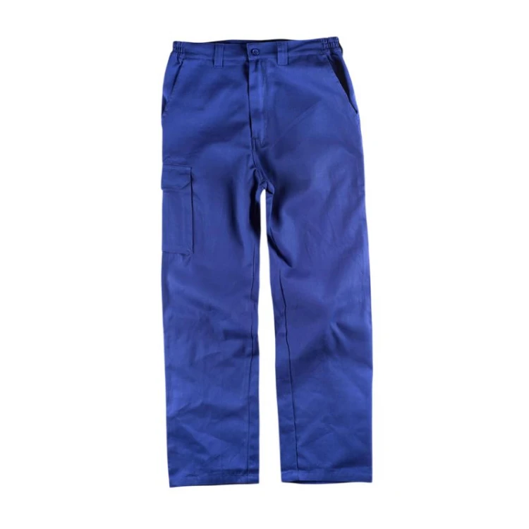 Pantalone da lavoro WORKTEAM mod. Multitasche in cotone pesante, con tasche laterali e elastico in vita, da personalizzare con logo