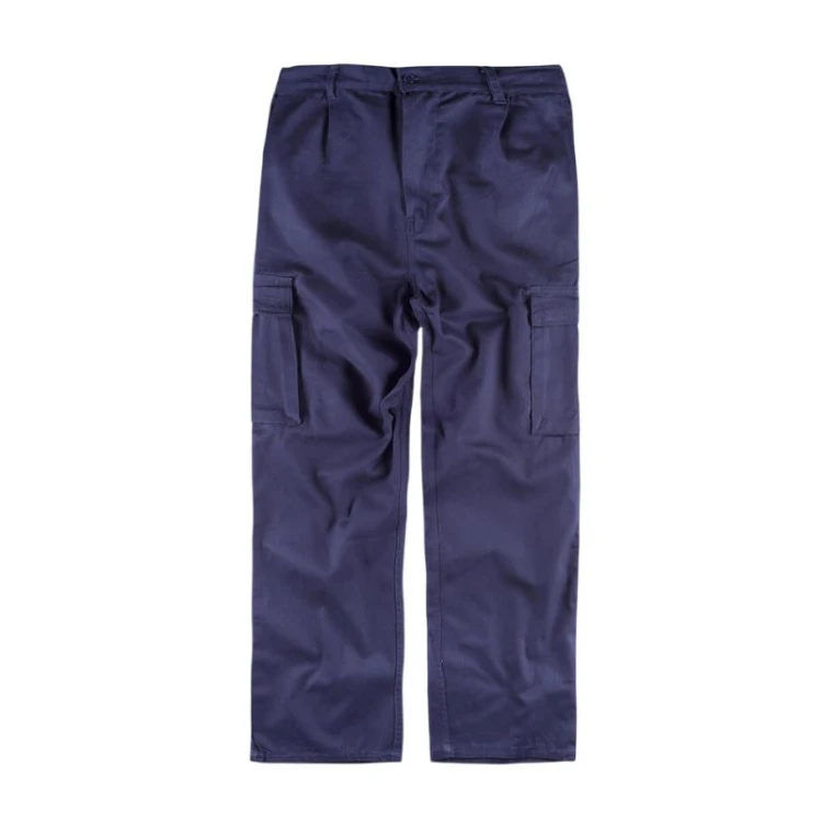 Pantalone da lavoro WORKTEAM mod. Multitasche in cotone grigio da personalizzare con logo aziendale
