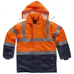 Impermeable WORKTEAM alta visibilidad parka impermeable acolchada