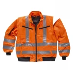 Veste WORKTEAM haute visibilité matelassée avec manches amovibles