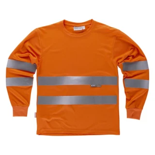 T-shirt maniche lunghe WORKTEAM mod. Alta visibilità