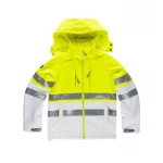 Chaqueta WORKTEAM softshell alta visibilidad con bandas reflectantes