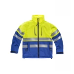 Chaqueta WORKTEAM softshell alta visibilidad con bandas reflectantes