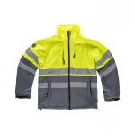 Chaqueta WORKTEAM softshell alta visibilidad con bandas reflectantes
