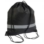 Zainetto in poliestere con banda rifrangente