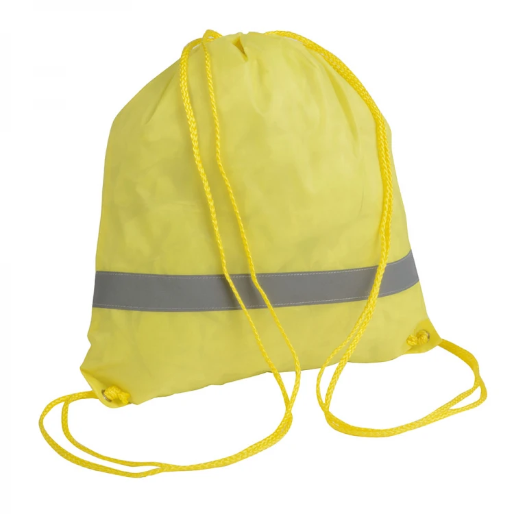 Zainetto in poliestere con banda rifrangente