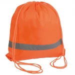 Zainetto in poliestere con banda rifrangente
