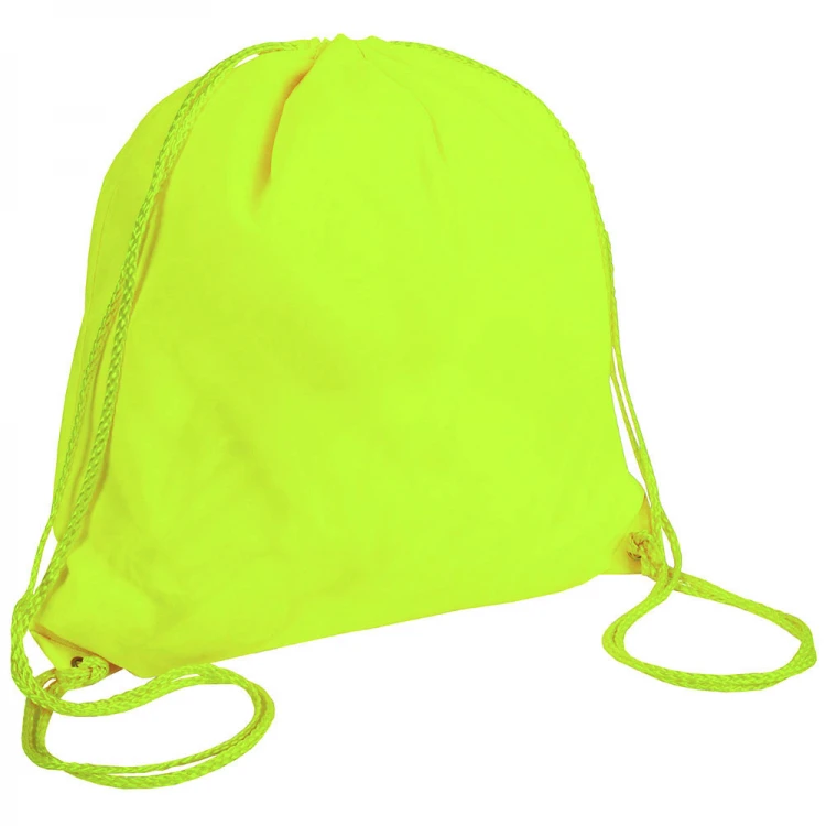 Saco tipo mochila de poliéster fluorescente