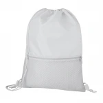Drawstring bag with mesh net
