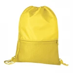 Drawstring bag with mesh net