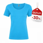 ALE Lady women's t-shirt in combed cotton, front view, colour to personalise with company logo