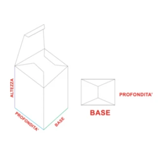 Scatola fondo a incastro piccola