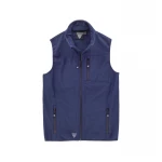 Chaleco softshell Workteam de doble capa con cuello alto, personalizable con logo