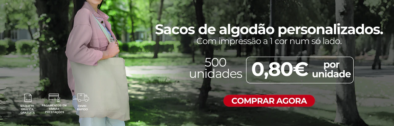 Sacos de algodão