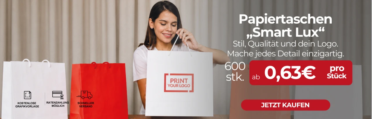 Personalisierte Papiertüten