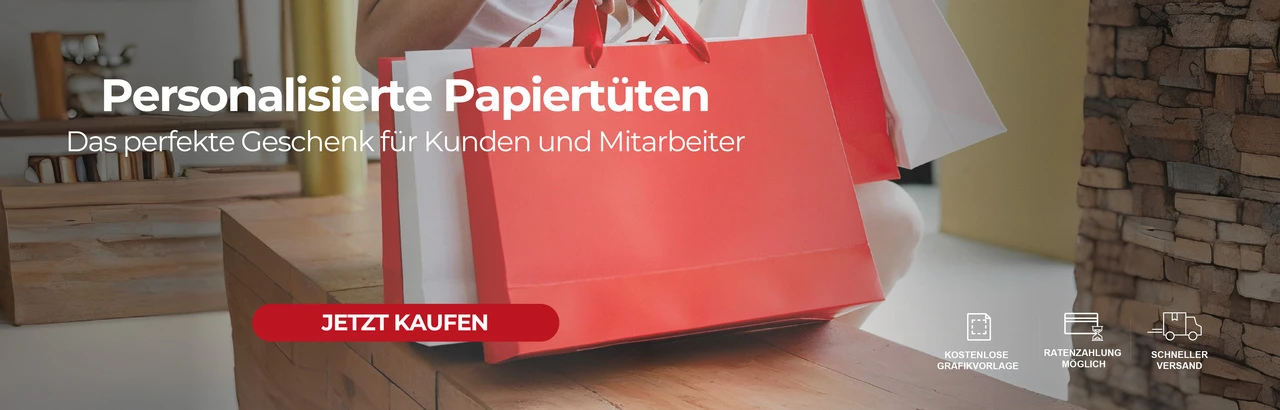 Personalisierte Papiertüten