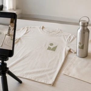 Come fotografare gadget personalizzati e abbigliamento per i social