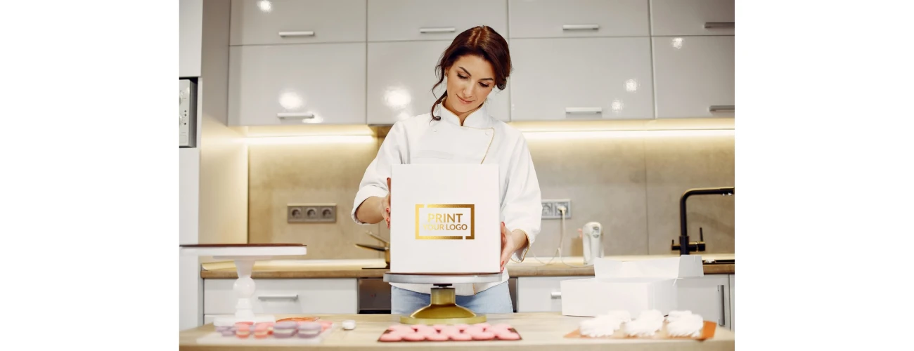 Packaging per pasticceria personalizzato: scatole, carta e bollini per un'immagine coordinata