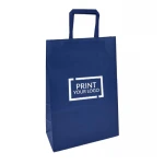 Sacchetti carta personalizzati ingrosso con stampa inclusa su entrambi i lati, realizzati in carta kraft bianca robusta ed eco-friendly