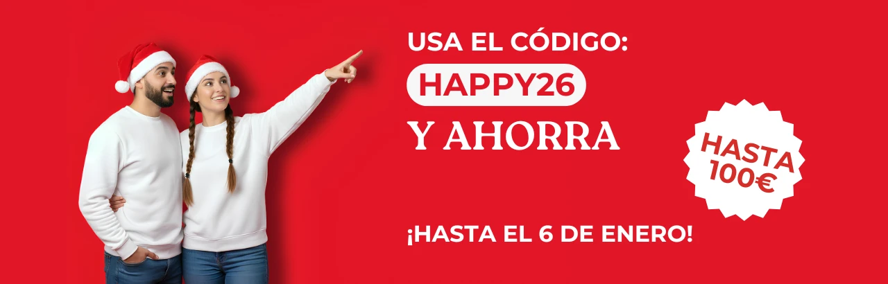 cupón de descuento Happy 26