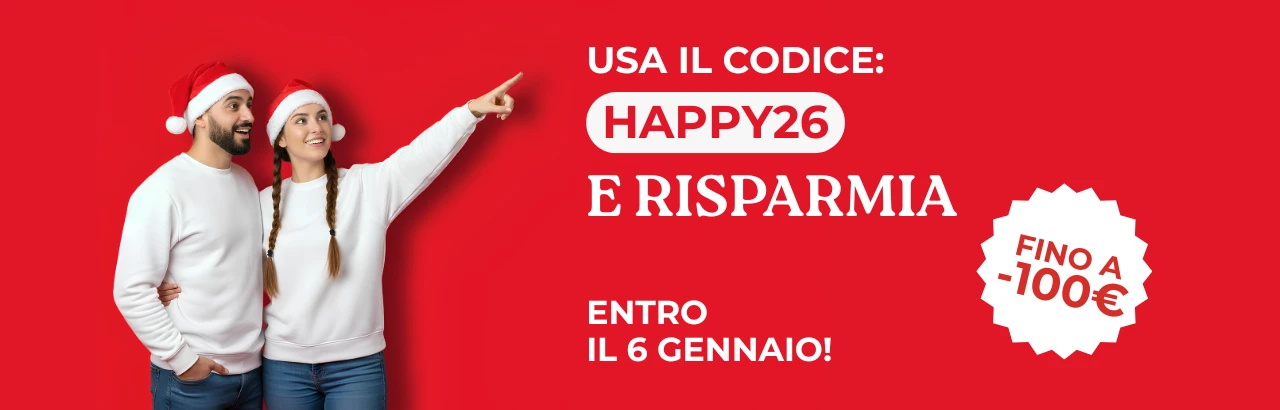 Happy 26 coupon sconto