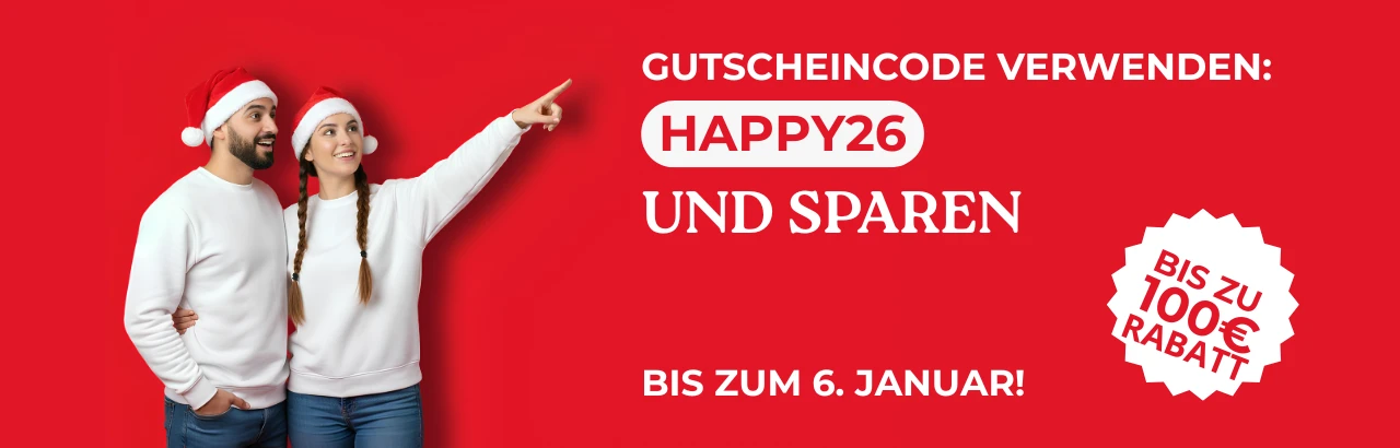 Happy 26 Rabattcoupon