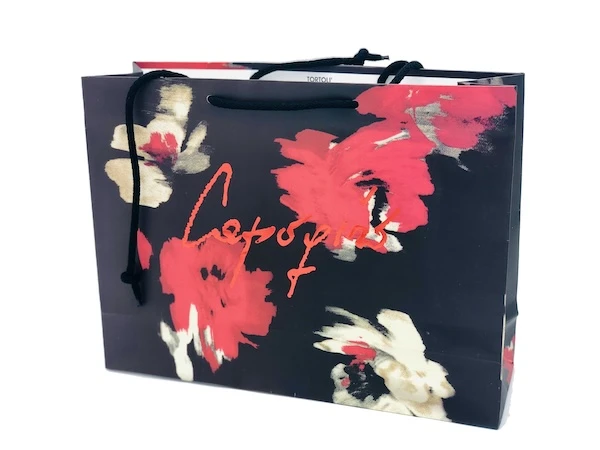 Shopper in carta personalizzata con stampa offset per uso commerciale