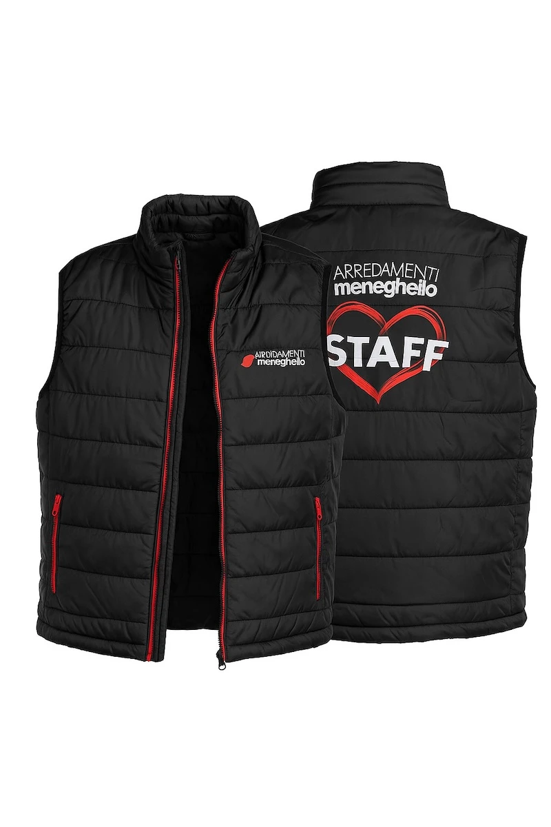 Gilet promozionale personalizzato con stampa digitale DTF ad alta definizione