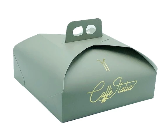 Shopper in carta con stampa a caldo oro per brand di lusso