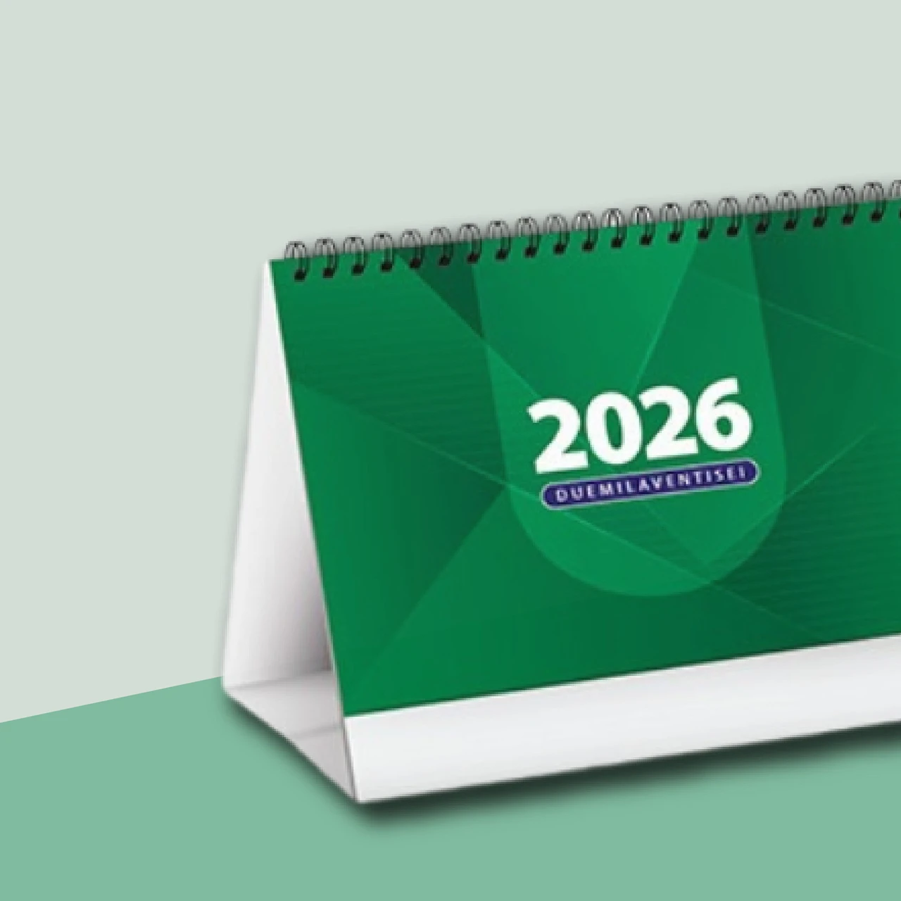 Calendario olandese da parete con layout trimestrale e testata personalizzabile, ideale per aziende che vogliono unire pianificazione e visibilità del brand.
