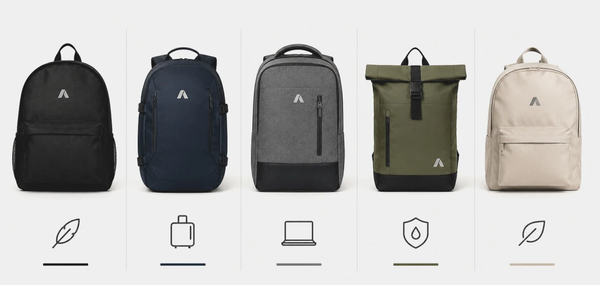 comparatif de sacs à dos d’entreprise personnalisés par matière usage et logo