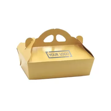 Scatole per dolci personalizzate con logo su due lati e materiali per alimenti