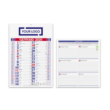 Calendario Olandese Medio personalizzato con logo, stampato da 100 pezzi